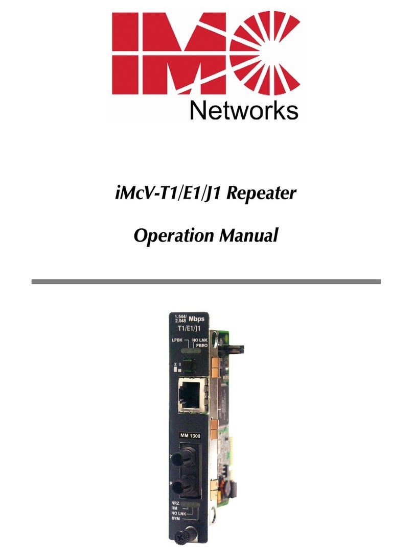 IMC Networks iMcV-T1/E1/J1 Manuale utente