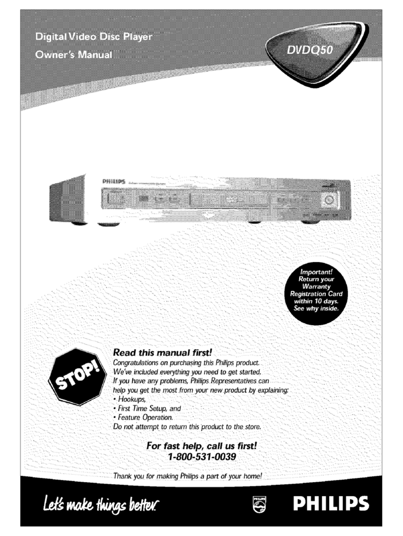 Philips DVDQ50 Manuale utente