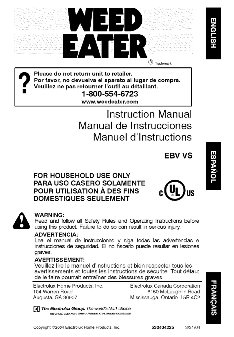 Weed Eater EBV VS Manuale utente