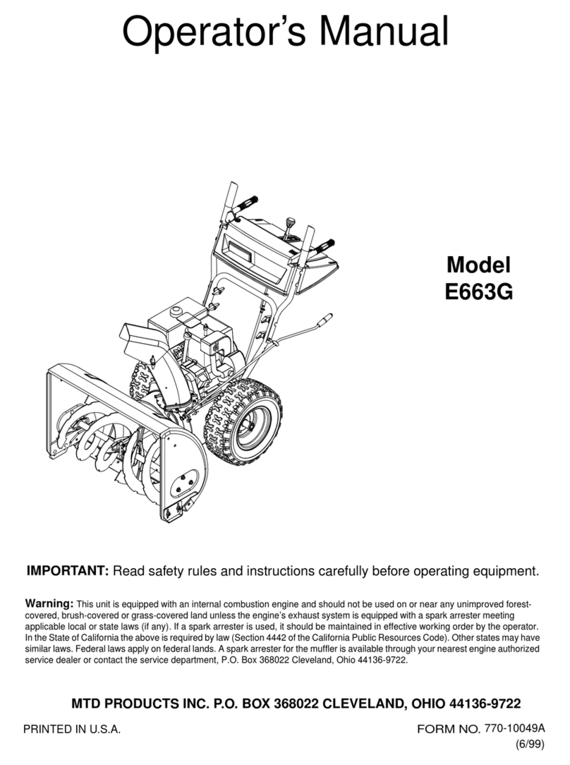 MTD E663G Manuale utente