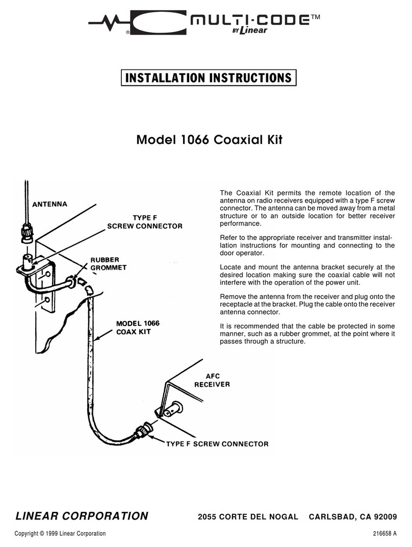 Linear Multi-Code 1066 Manuale utente