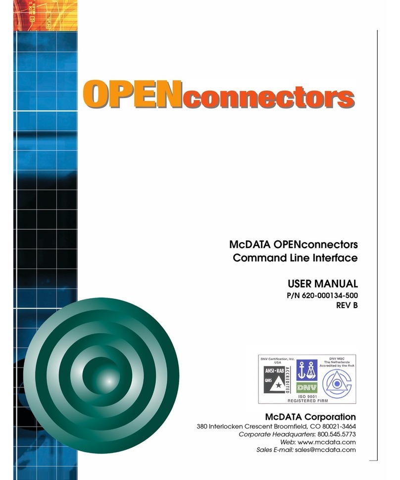 McDATA OPENconnectors Command Line Interace Manuale utente