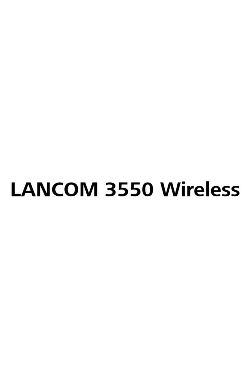 Lancom 3550 Wireless Manuale utente Lancom 3550 Wireless Manuale utente