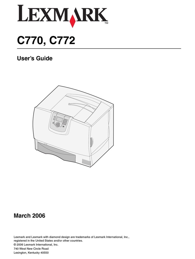 Lexmark C770 Manuale utente