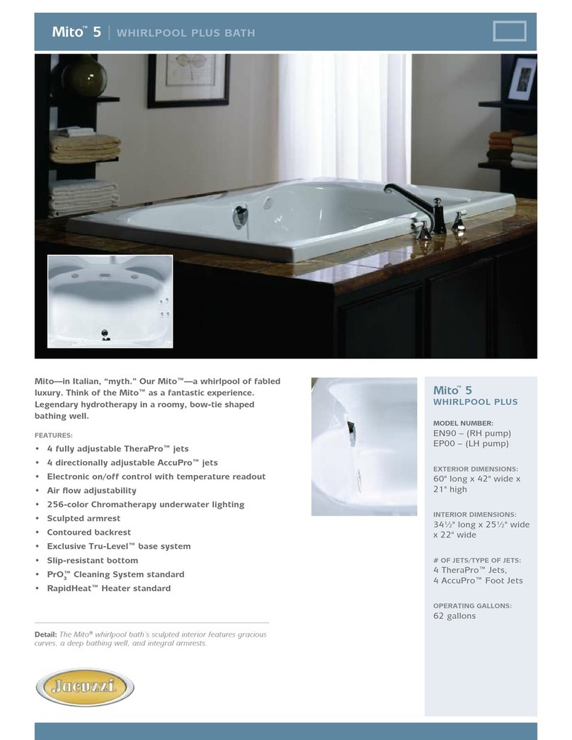 Jacuzzi Mito 5 Manuale utente