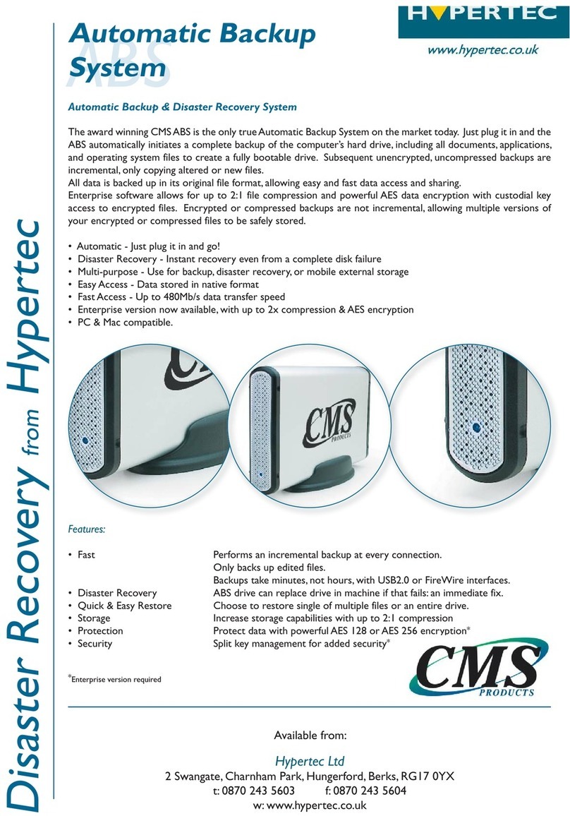 Cms Products Automatic Backup System CMS ABS Manuale utente