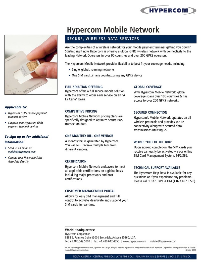 Hypercom Mobile Network Manuale utente