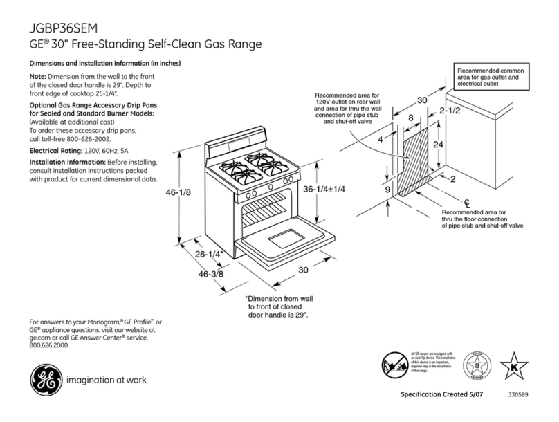 GE JGBP36SEMSS Manuale utente