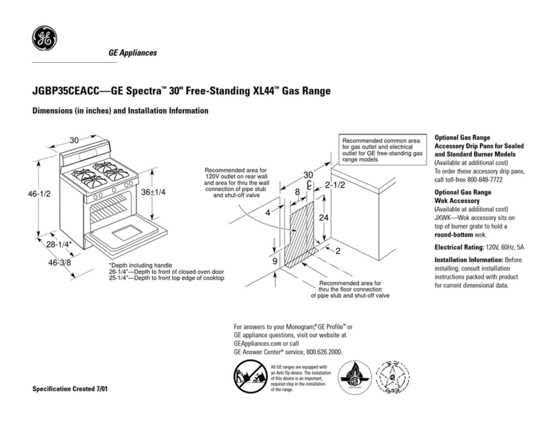 GE JGBP35CEACC Manuale utente