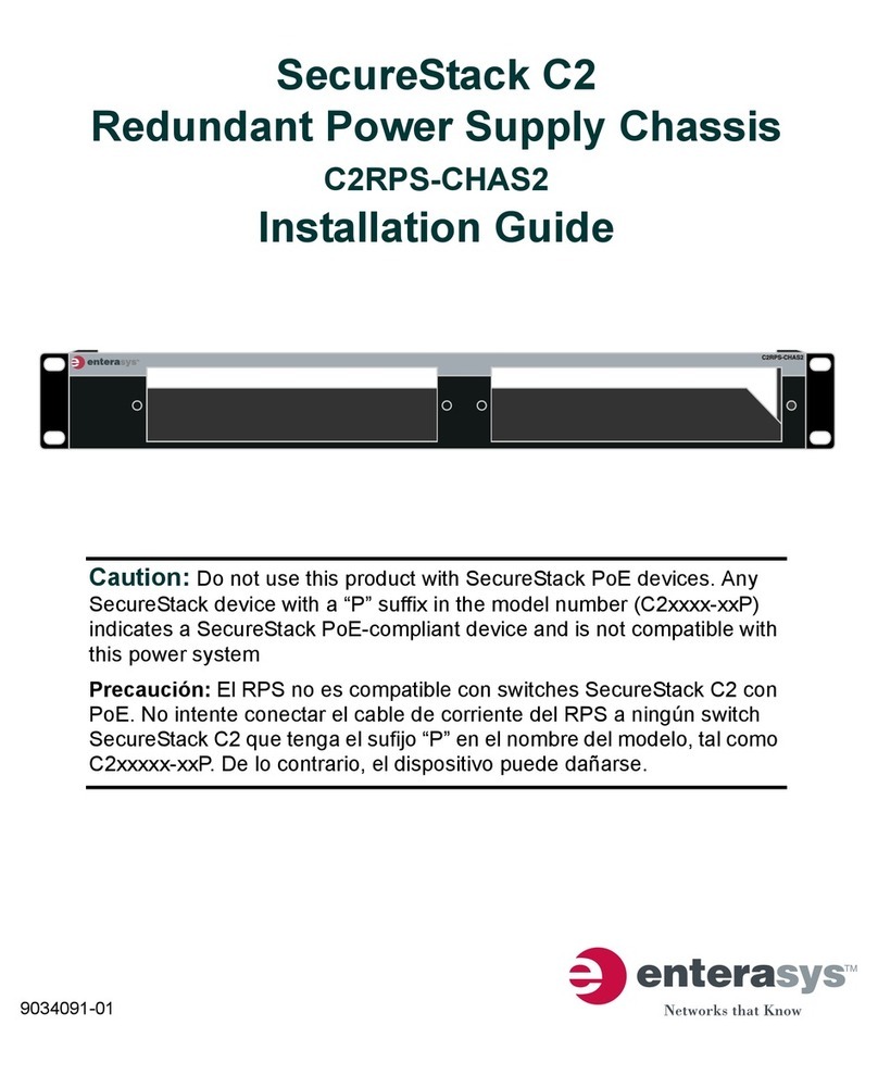 Enterasys SecureStack C2RPS-CHAS2 Manuale utente