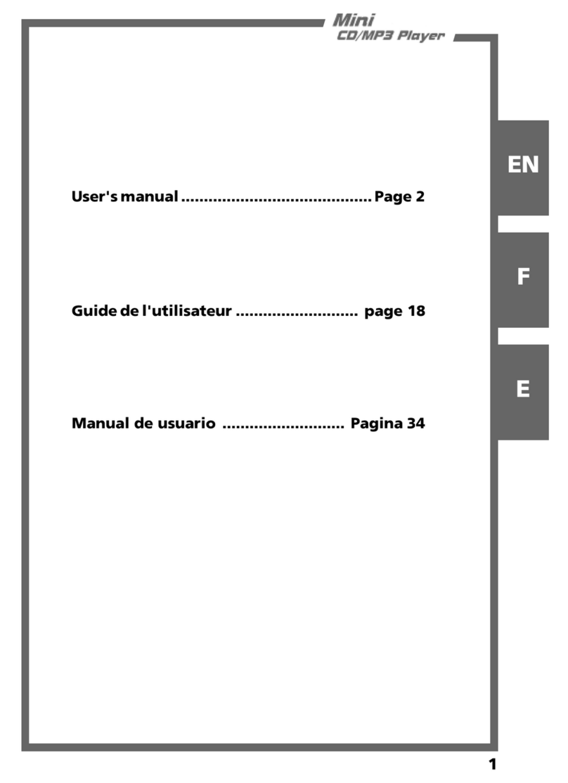 Teac Mini CD/MP3 Player Manuale utente