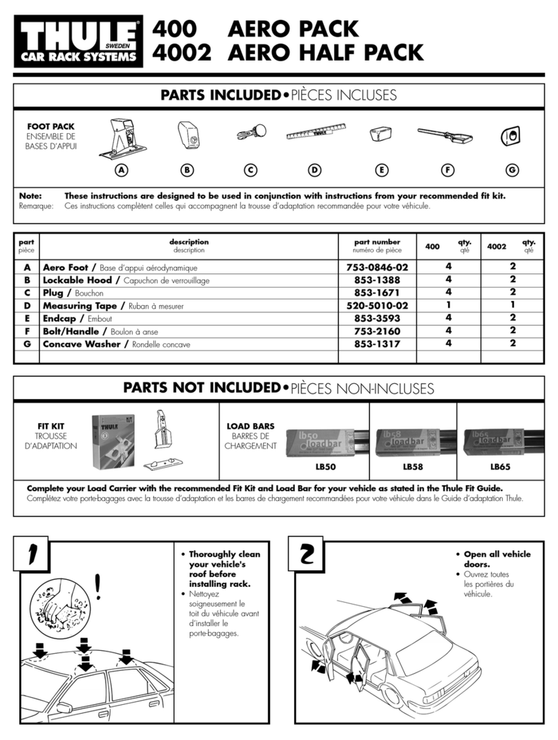 Thule Aero Half Pack 4002 Manuale utente