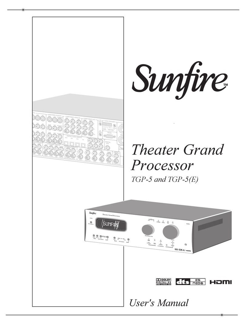 Sunfire TGP-5(E) Manuale utente