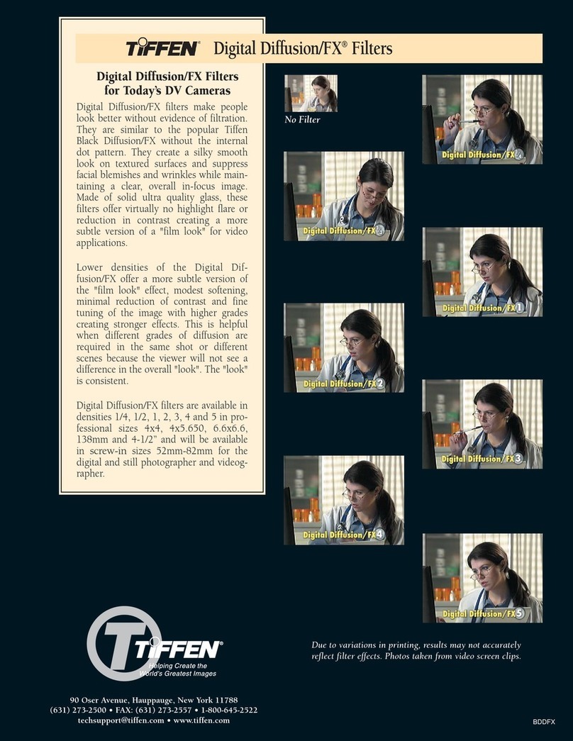 Tiffen Digital Diffuson/FX Filter Manuale utente Tiffen Digital Diffuson/FX Filter Manuale utente