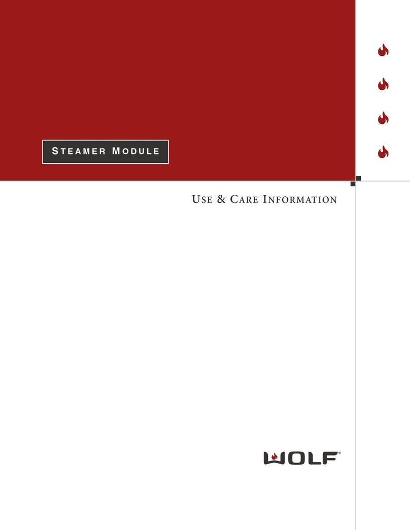 Sub-Zero Steamer Module Manuale del proprietario Sub-Zero Steamer Module Manuale del proprietario