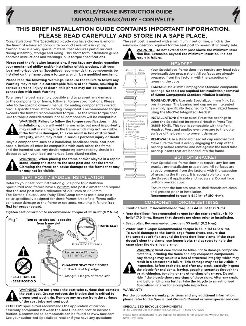 Specialized Roubaix Manuale
