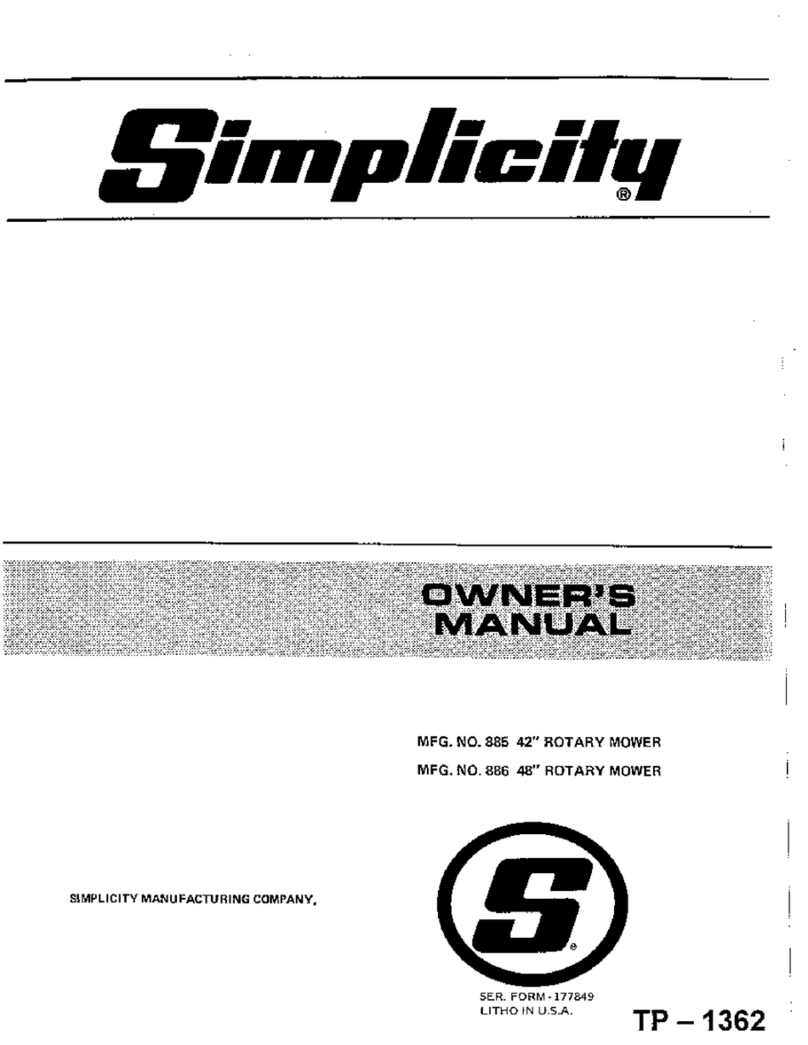 Simplicity 885 Manuale utente