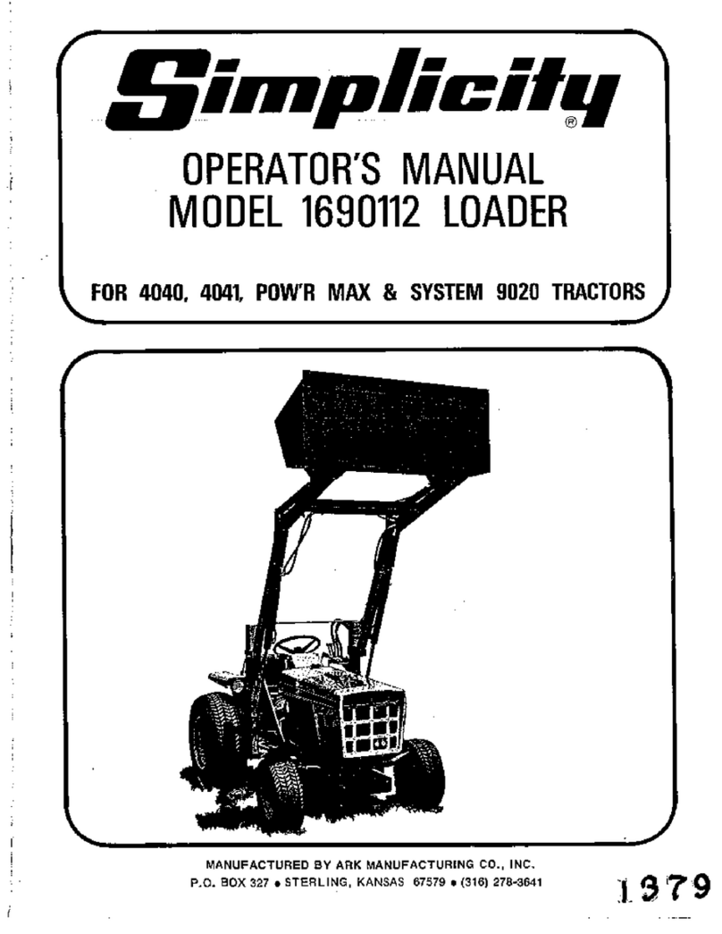 Simplicity Loader 1690112 Manuale utente