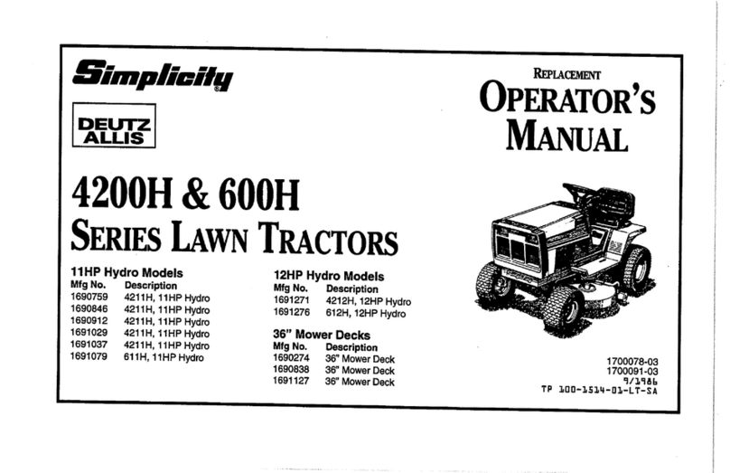 Simplicity 4200H Series Manuale utente
