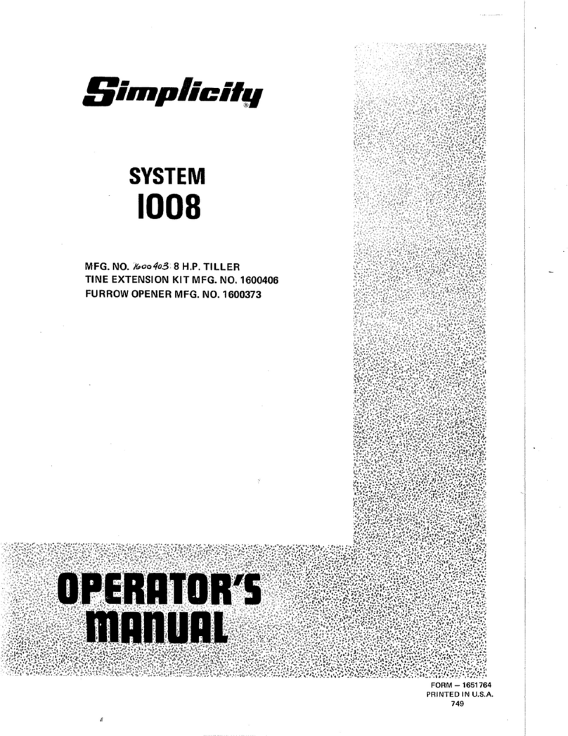 Simplicity System 1008 Manuale utente