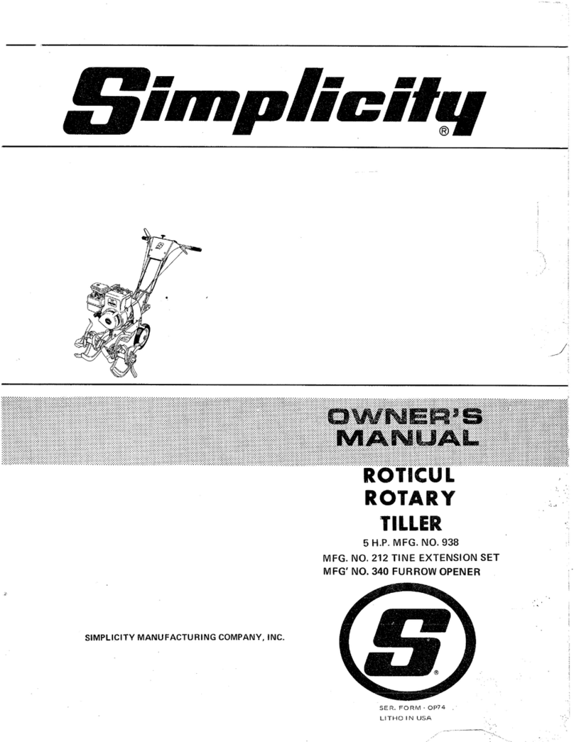 Simplicity 938 Manuale utente