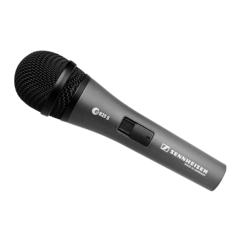Sennheiser Evolution E 825S Manuale utente