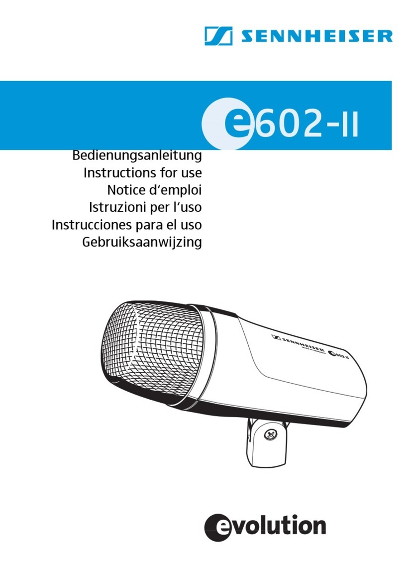 Sennheiser Evolution E 602-II Manuale utente