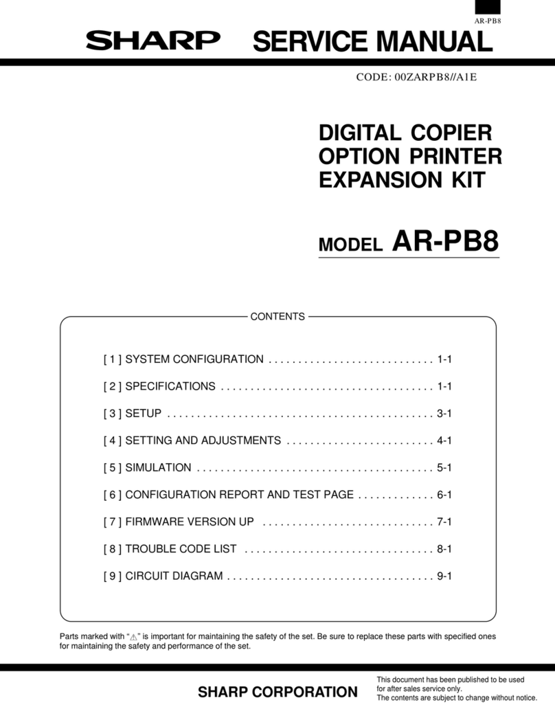 Sharp AR-PB8 Manuale utente