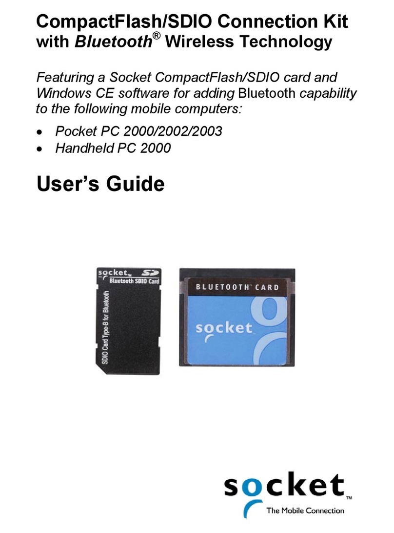 Socket CompactFlash/SDIO Connection Kit with Bluetooth Wireless... Manuale utente