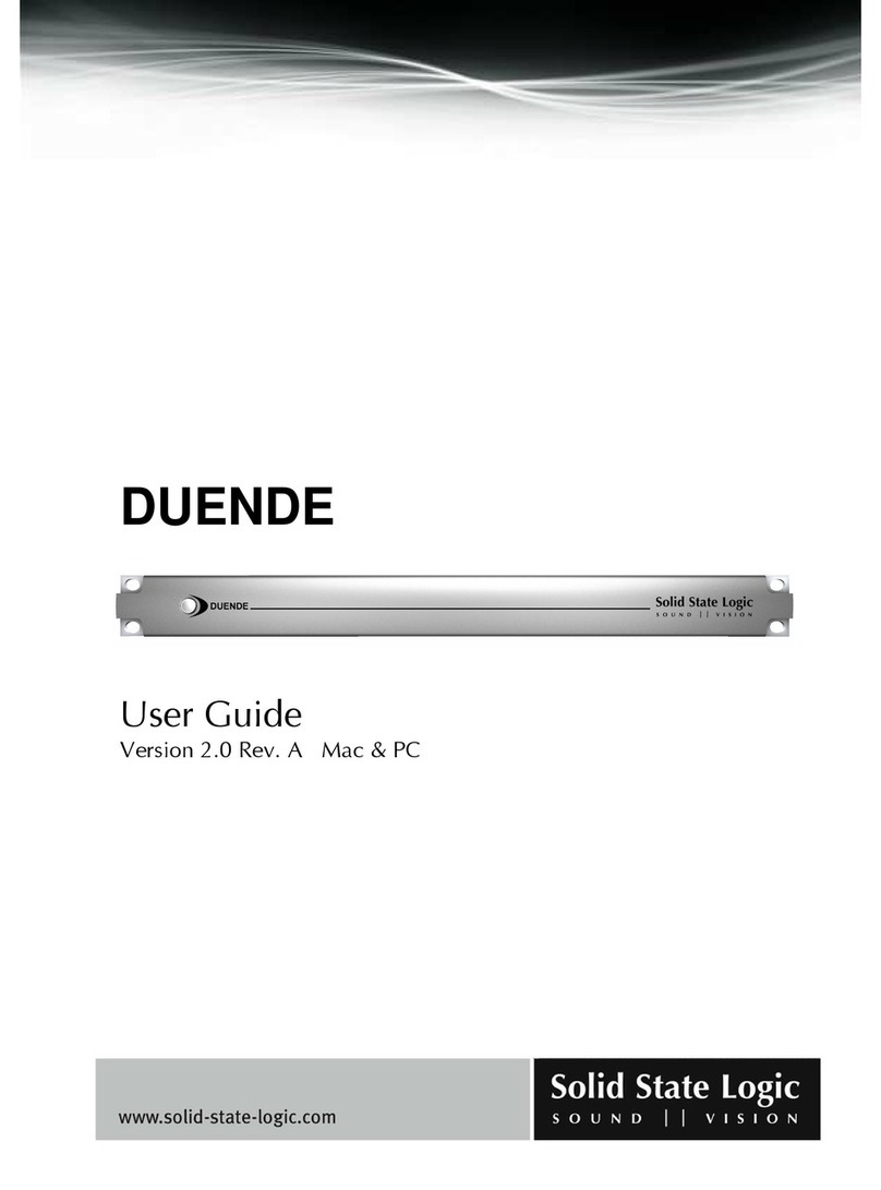 Solid State Logic DUENDE  DUENDE Manuale utente