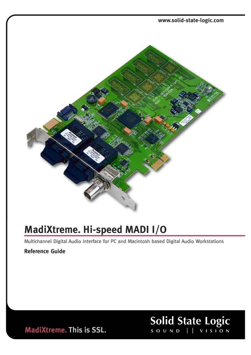 Solid State Logic Multichannel Digital Audio Interface... Manuale utente