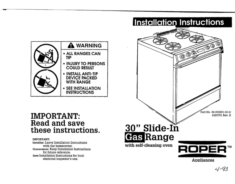 Roper Range Manuale utente