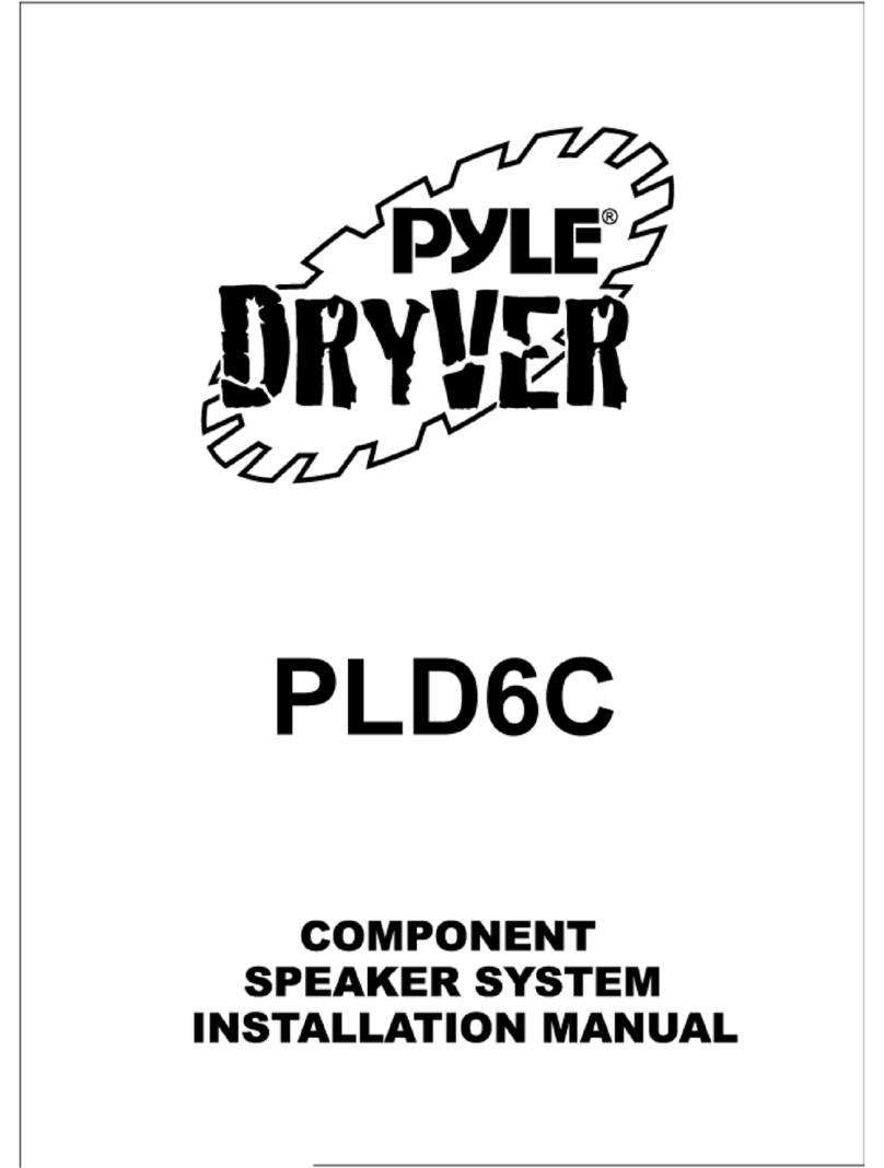 Pyle COMPONENT SPEAKER SYSTEM PLD6C Manuale utente