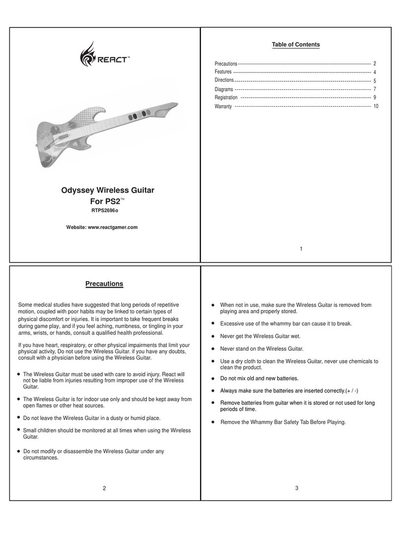 React Odessey RTPS2696o Manuale utente