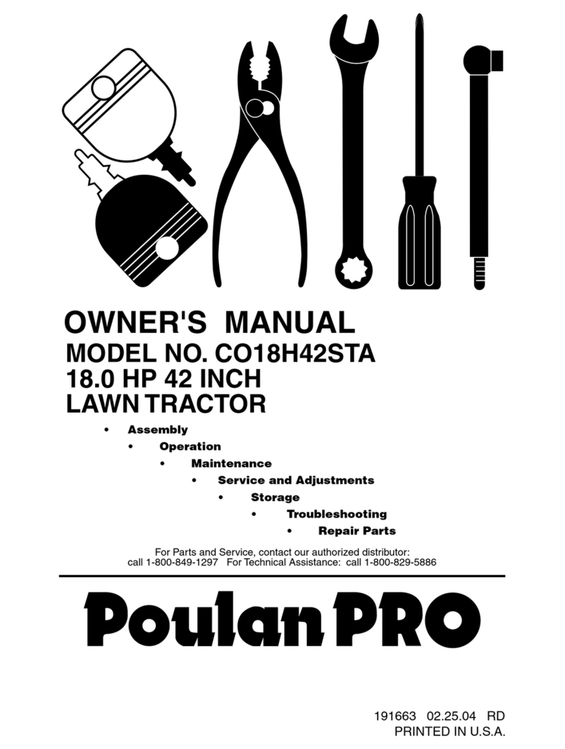 Poulan Pro 191663 Manuale utente
