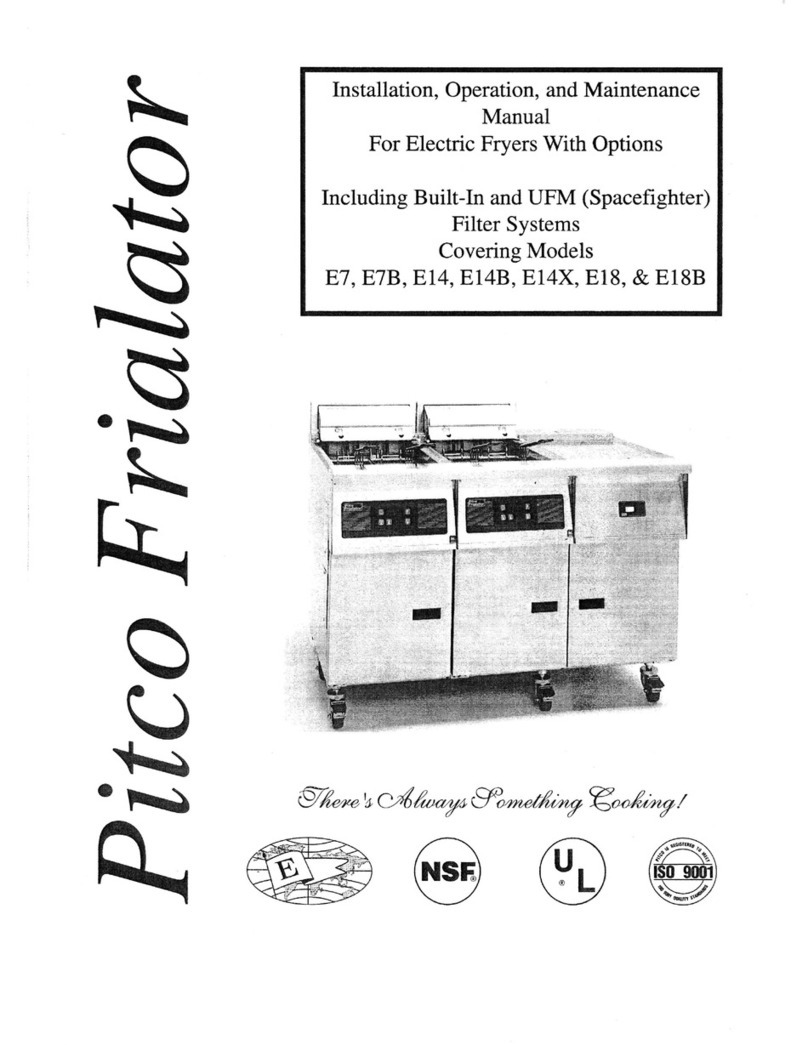 Pitco E14X Manuale utente