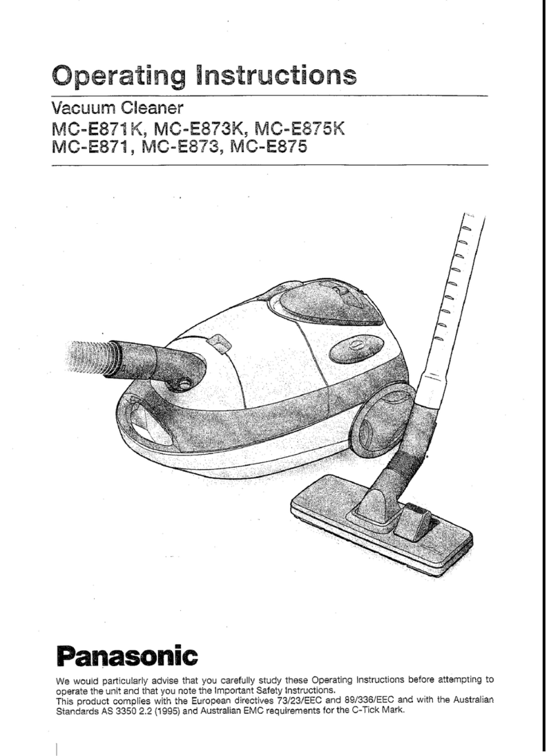 Panasonic MC-E871 Manuale utente