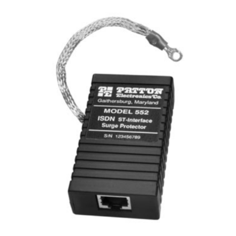 Patton electronics MODEL 552 Manuale utente