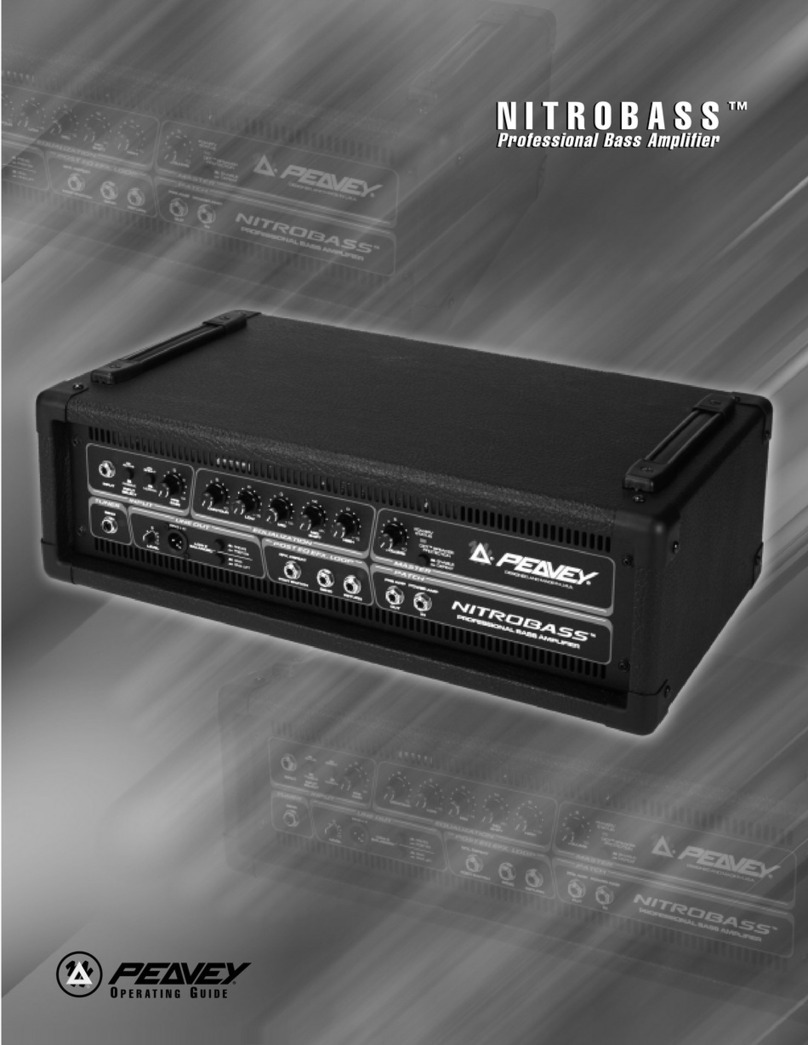 Peavey Nitrobass Manuale utente Peavey Nitrobass Manuale utente