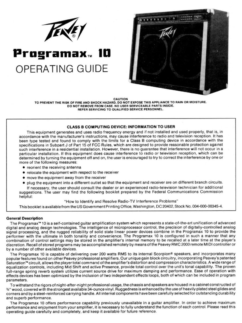 Peavey Programax 10 Manuale utente