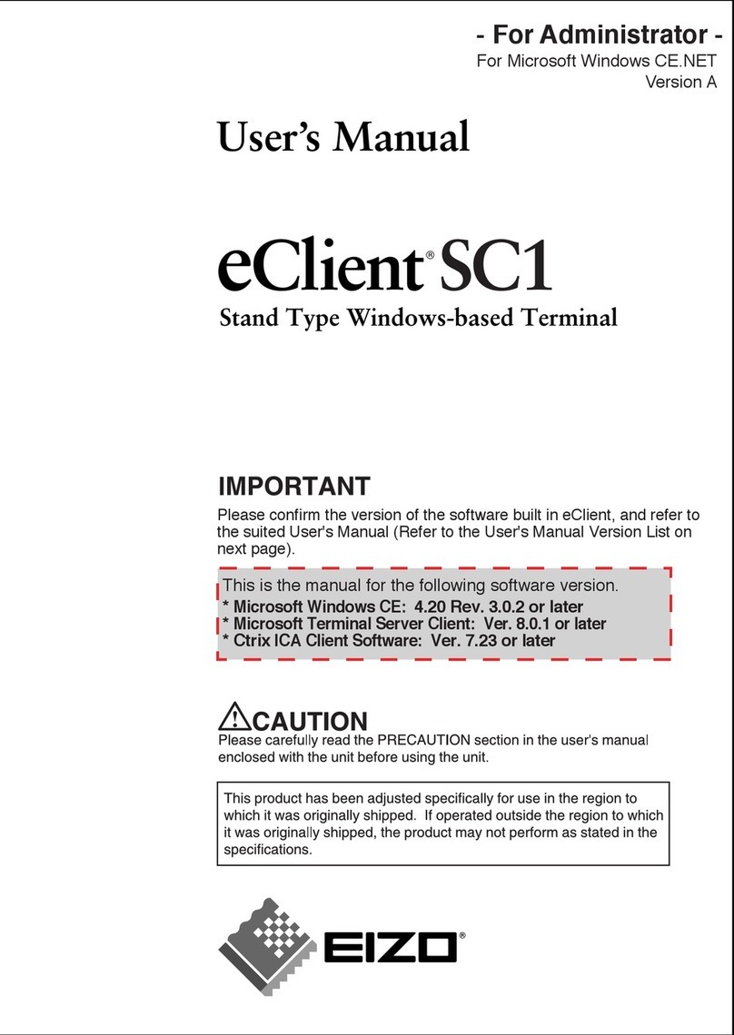 Eizo eClient SC1 Manuale utente