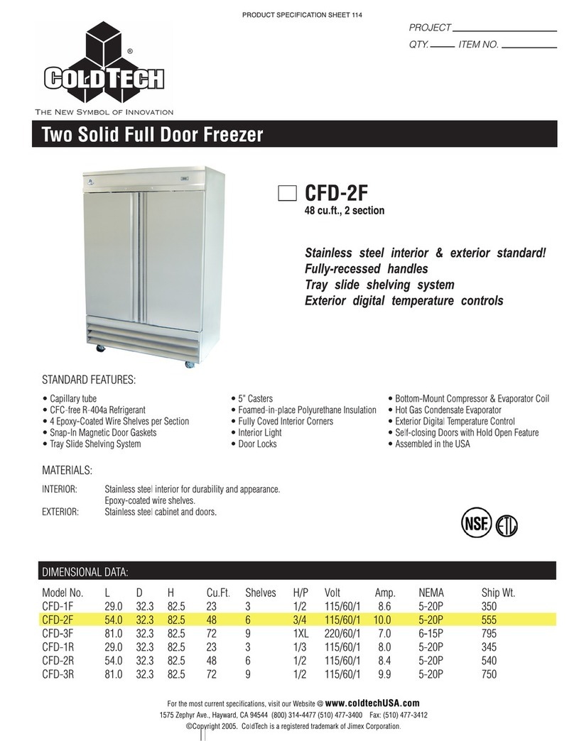 ColdTech CFD-2F Manuale utente