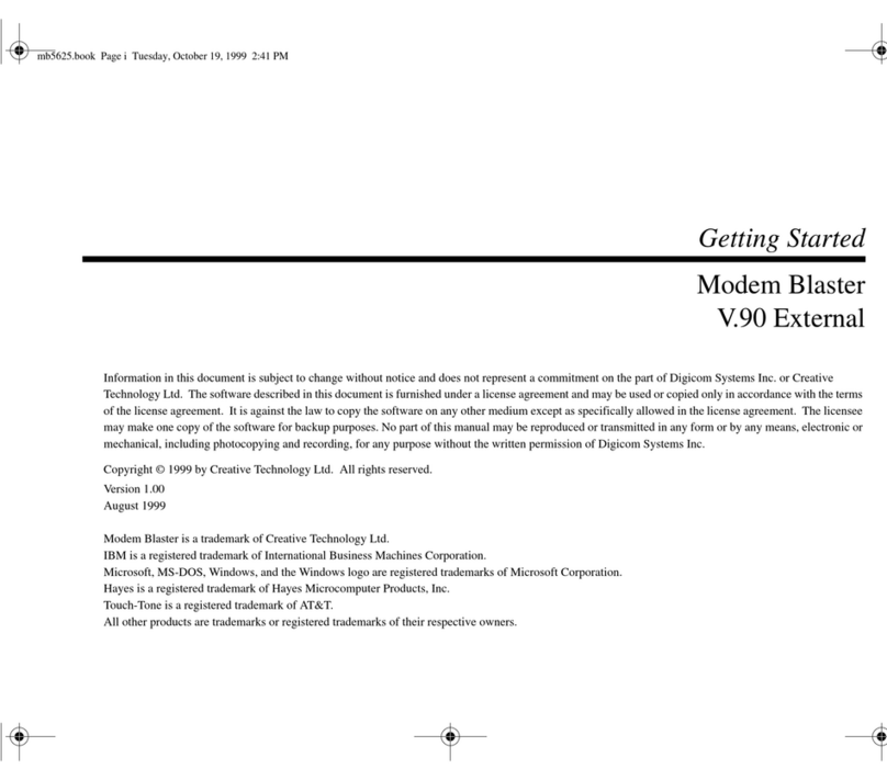 Creative V.90 External Manuale utente