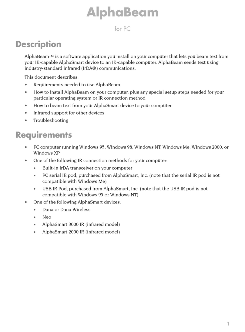 Alphasmart AS 2000 Manuale utente