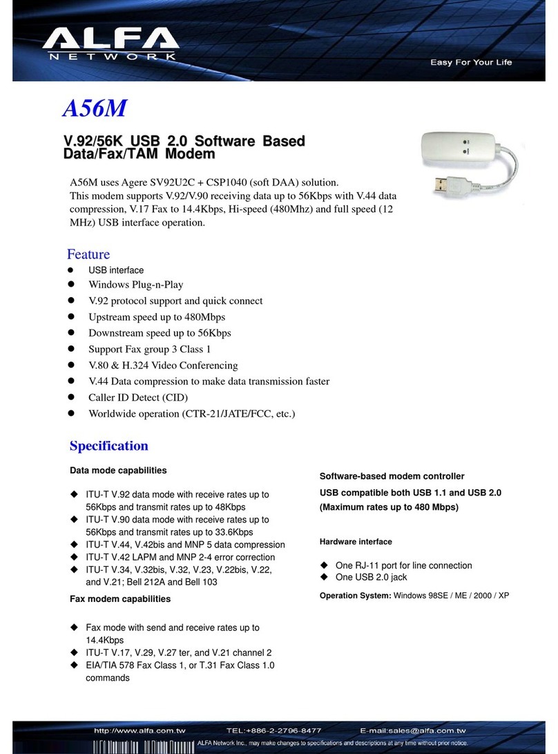 Alfa Network A56M Manuale utente