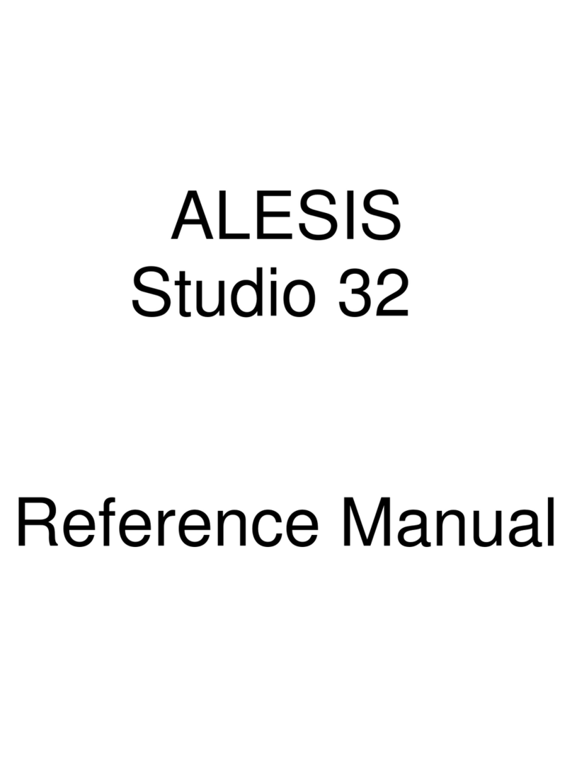 Alesis Studio 32 Manuale utente Alesis Studio 32 Manuale utente