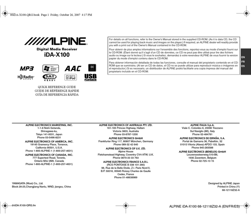 Alpine IDA-X100 Manuale utente