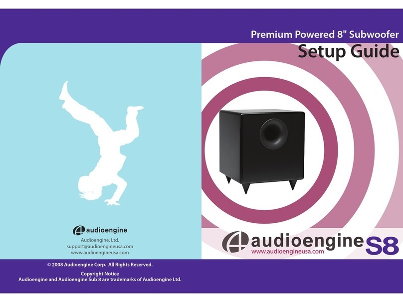 AudioEngine AS8 Manuale utente