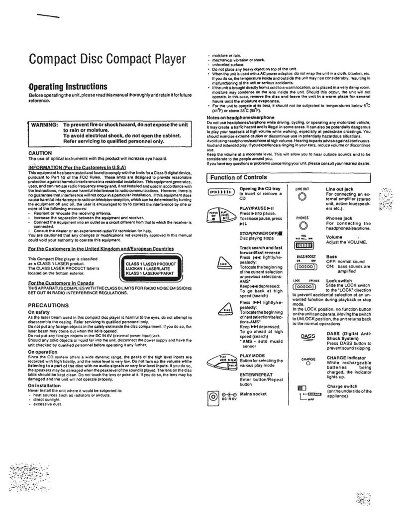 Audiovox CE140A Manuale utente