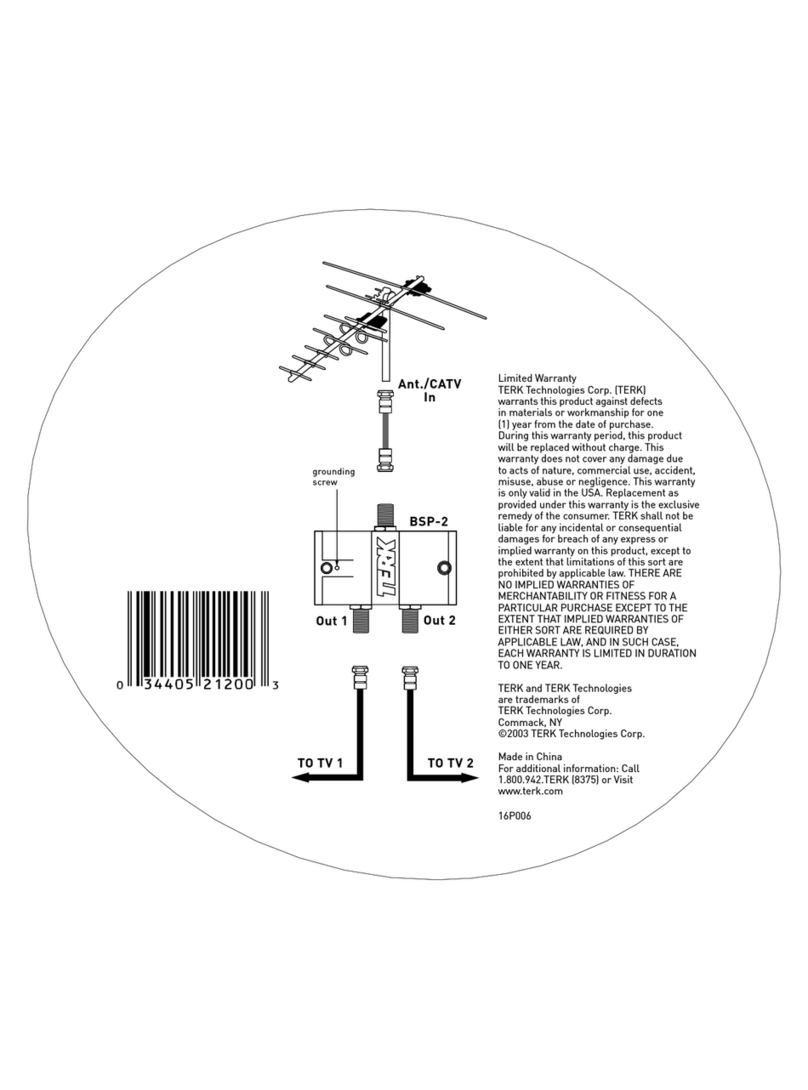 TERK Technologies BSP-2 Manuale di istruzioni